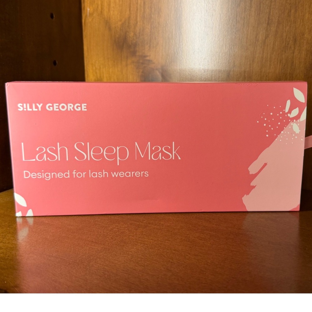 Silly George Lash Sleep Mask Black 3D Memory Foam Eye Mask for Lash Extensions N